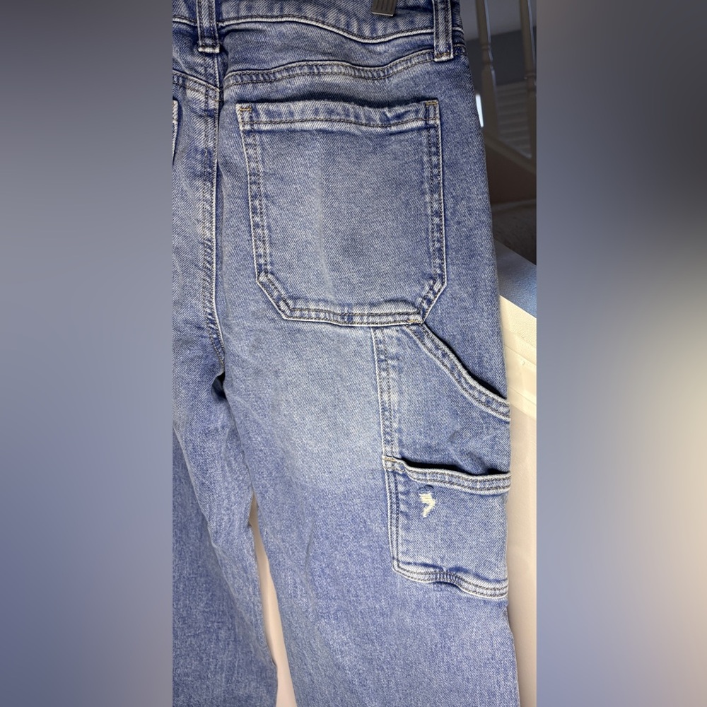 SO Junior Women’s High Rise Carpenter Jeans - Size7/28W - Picture 4 of 8